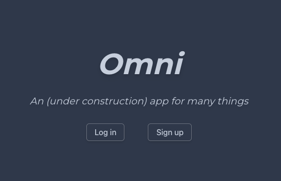 Omni project screenshot